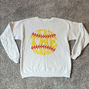 Hanes EcoSmart White Sweatshirt